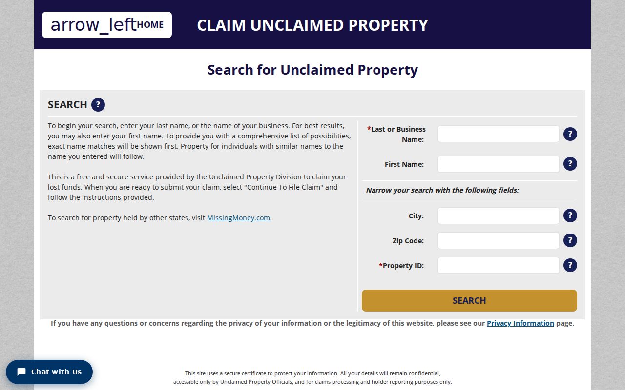 East Chicago resident lookup with Indiana unclaimed property search