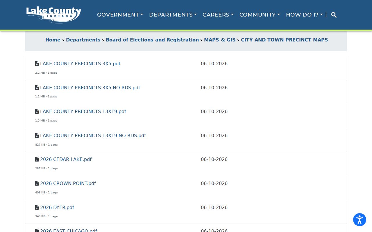 East Chicago ZIP code directory comparison with Lake County precinct maps